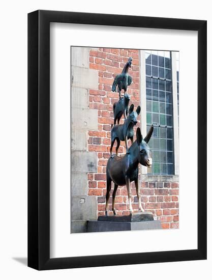 The Musicians of Bremen Statue-WildCat78-Framed Photographic Print