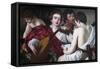 The Musicians-Caravaggio-Framed Stretched Canvas
