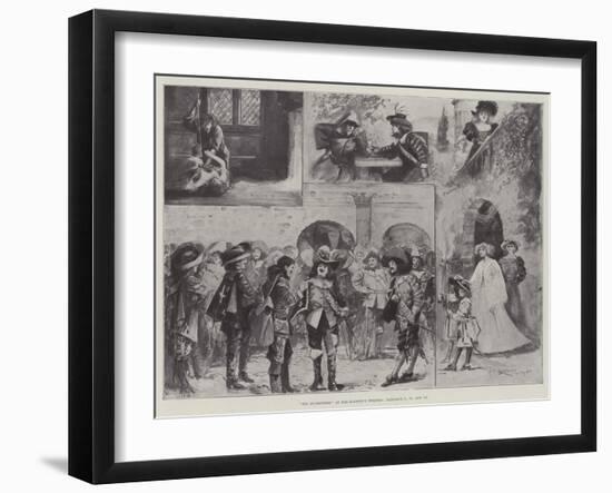 The Musketeers, at Her Majesty's Theatre, Tableaux I, II, and III-Henry Charles Seppings Wright-Framed Giclee Print