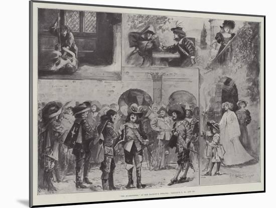 The Musketeers, at Her Majesty's Theatre, Tableaux I, II, and III-Henry Charles Seppings Wright-Mounted Giclee Print