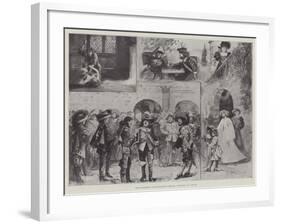 The Musketeers, at Her Majesty's Theatre, Tableaux I, II, and III-Henry Charles Seppings Wright-Framed Giclee Print