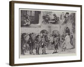 The Musketeers, at Her Majesty's Theatre, Tableaux I, II, and III-Henry Charles Seppings Wright-Framed Giclee Print