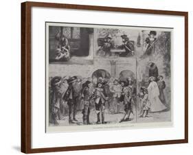 The Musketeers, at Her Majesty's Theatre, Tableaux I, II, and III-Henry Charles Seppings Wright-Framed Giclee Print