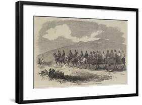 The Mutiny in India, Peshawur Land Transport Train-null-Framed Giclee Print