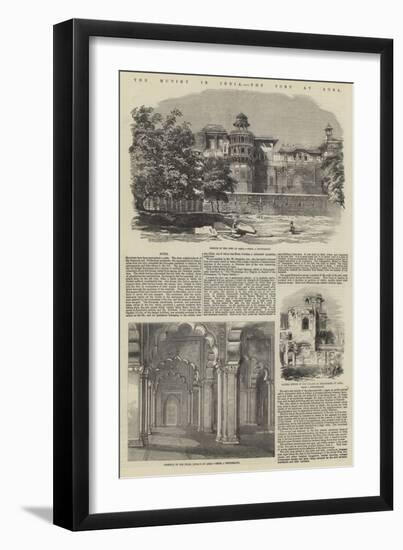 The Mutiny in India, the Fort at Agra-null-Framed Giclee Print