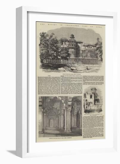 The Mutiny in India, the Fort at Agra-null-Framed Giclee Print