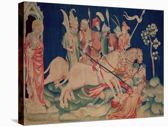 The Myriads of Horsemen, Number 26 from "The Apocalypse of Angers", 1373-87-Nicolas Bataille-Stretched Canvas