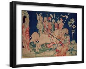 The Myriads of Horsemen, Number 26 from "The Apocalypse of Angers", 1373-87-Nicolas Bataille-Framed Giclee Print