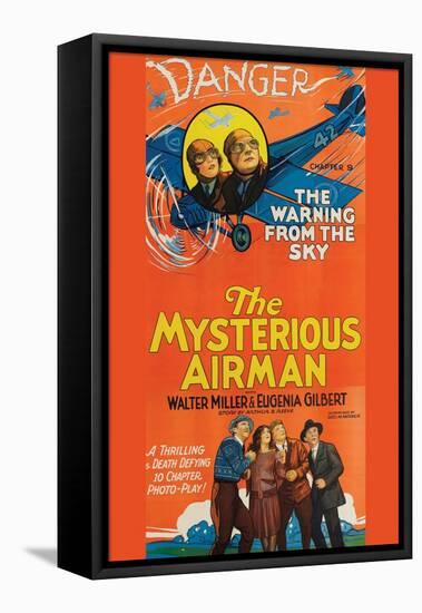 The Mysterious Airmen - Warning from the Sky-null-Framed Stretched Canvas