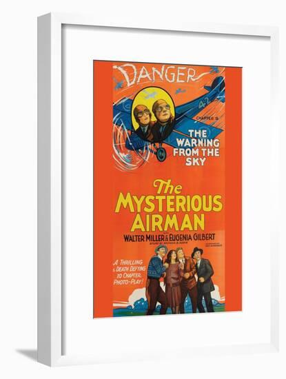 The Mysterious Airmen - Warning from the Sky-null-Framed Art Print