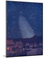 'The Mysterious Cone of the Light in the Sky', 1935-Unknown-Mounted Giclee Print