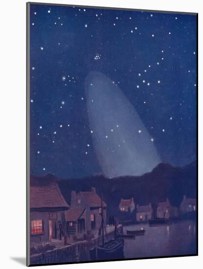 'The Mysterious Cone of the Light in the Sky', 1935-Unknown-Mounted Giclee Print