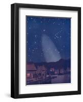 'The Mysterious Cone of the Light in the Sky', 1935-Unknown-Framed Giclee Print