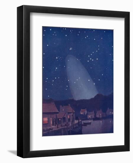 'The Mysterious Cone of the Light in the Sky', 1935-Unknown-Framed Giclee Print