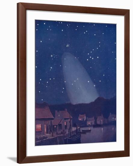 'The Mysterious Cone of the Light in the Sky', 1935-Unknown-Framed Giclee Print