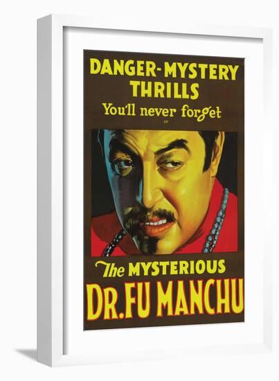 The Mysterious Dr. Fu Manchu-null-Framed Art Print