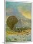 The Mysterious Island, Part 1: The Travellers' Balloon Lands on the Island-C. Barbant-Mounted Art Print