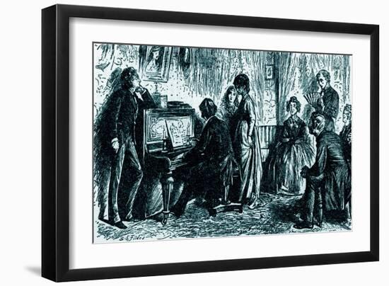 'The Mystery of Edwin Drood' by Charles Dickens-Samuel Luke Fildes-Framed Giclee Print