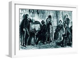 'The Mystery of Edwin Drood' by Charles Dickens-Samuel Luke Fildes-Framed Giclee Print