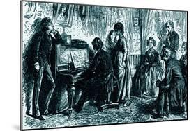 'The Mystery of Edwin Drood' by Charles Dickens-Samuel Luke Fildes-Mounted Giclee Print