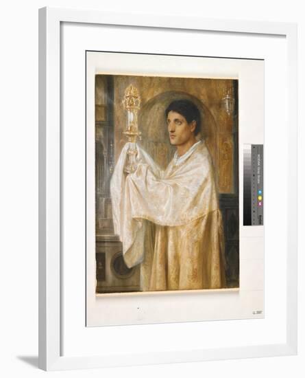 The Mystery of Faith, 1870-Simeon Solomon-Framed Giclee Print