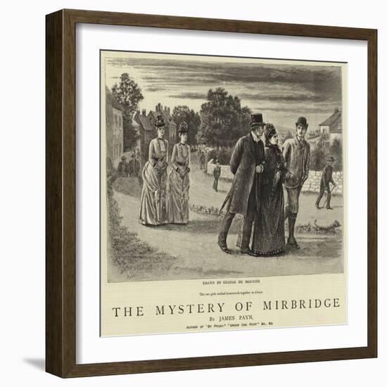 The Mystery of Mirbridge-George Du Maurier-Framed Giclee Print