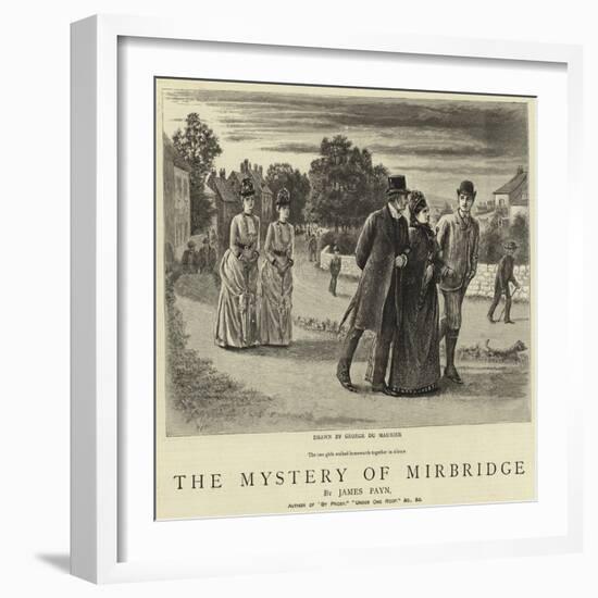 The Mystery of Mirbridge-George Du Maurier-Framed Giclee Print