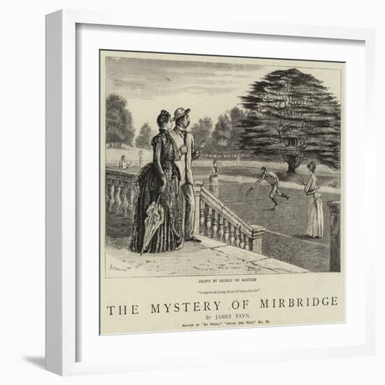 The Mystery of Mirbridge-George Du Maurier-Framed Giclee Print