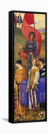 The Mystic Burial, 1895 (Watercolour and Bodycolour)-Joseph Edward Southall-Framed Stretched Canvas