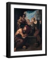 The Mystic Marriage of Saint Catherine, 1595-1599-Pietro Faccini-Framed Giclee Print