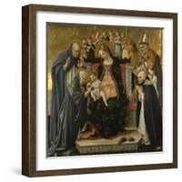 The Mystic Marriage of Saint Catherine of Siena, C.1490-1495-Lorenzo d'Alessandro-Framed Giclee Print