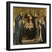 The Mystic Marriage of Saint Catherine of Siena, C.1490-1495-Lorenzo d'Alessandro-Framed Giclee Print