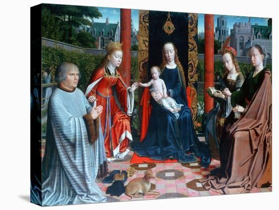 The Mystic Marriage of St Catherine, 1505-1510-Gerard David-Stretched Canvas