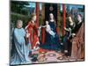 The Mystic Marriage of St Catherine, 1505-1510-Gerard David-Mounted Giclee Print