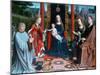 The Mystic Marriage of St Catherine, 1505-1510-Gerard David-Mounted Giclee Print