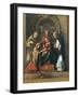 The Mystic Marriage of St. Catherine, 1510- 15-Correggio-Framed Giclee Print