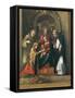 The Mystic Marriage of St. Catherine, 1510- 15-Correggio-Framed Stretched Canvas