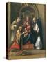 The Mystic Marriage of St. Catherine, 1510- 15-Correggio-Stretched Canvas