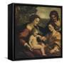 'The Mystic Marriage of St Catherine', 1526-1527-Correggio-Framed Stretched Canvas