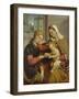 The Mystic Marriage of St. Catherine, 16th Century-Giovanni Battista Moroni-Framed Giclee Print