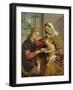 The Mystic Marriage of St. Catherine, 16th Century-Giovanni Battista Moroni-Framed Giclee Print