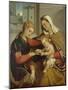 The Mystic Marriage of St. Catherine, 16th Century-Giovanni Battista Moroni-Mounted Giclee Print