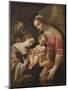 The Mystic Marriage of St Catherine, c.1600-30-Lodovico Carracci-Mounted Giclee Print