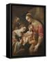 The Mystic Marriage of St Catherine, c.1600-30-Lodovico Carracci-Framed Stretched Canvas