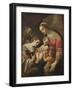 The Mystic Marriage of St Catherine, c.1600-30-Lodovico Carracci-Framed Giclee Print