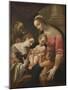 The Mystic Marriage of St Catherine, c.1600-30-Lodovico Carracci-Mounted Giclee Print