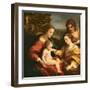 The Mystic Marriage of St. Catherine of Alexandria, c.1526-27-Correggio-Framed Giclee Print