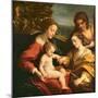 The Mystic Marriage of St. Catherine of Alexandria, c.1526-27-Correggio-Mounted Giclee Print