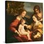 The Mystic Marriage of St. Catherine of Alexandria, c.1526-27-Correggio-Stretched Canvas