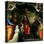 The Mystic Marriage of St. Catherine of Siena with Saints, 1511-Fra Bartolommeo-Stretched Canvas